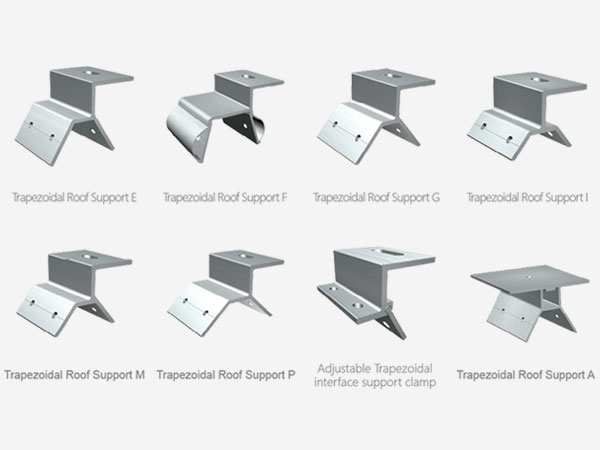 梯形彩鋼瓦屋頂鋁制太陽(yáng)能夾具